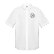 Shirt met logo Versace Jeans Couture , White , Heren