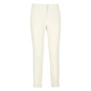 Ivoor Viscose Broek met Rits Etro , Beige , Dames