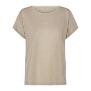 Glimmer Kay T-shirt Goud MOS Mosh , Beige , Dames