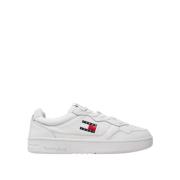 Lage leren sneakers met ademende gaatjes Tommy Hilfiger , White , Here...