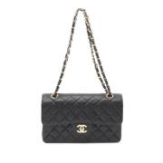 Pre-owned Leather shoulder-bags Chanel Vintage , Black , Dames