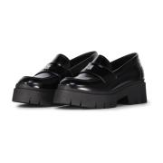 Logo Detail Loafers met Chunky Zool Hugo Boss , Black , Dames