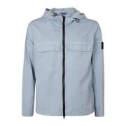 Stijlvolle Overshirt voor Mannen Stone Island , Blue , Heren