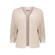 Basis Cardigan Raglan Gebreid Geisha , Beige , Dames