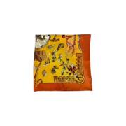 Pre-owned Silk scarves Hermès Vintage , Multicolor , Dames