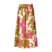 Bloemen A-Lijn Rok Liu Jo , Multicolor , Dames