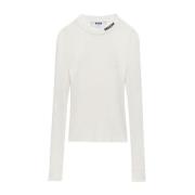 Stijlvolle Sweater voor Mannen en Vrouwen Msgm , Beige , Dames