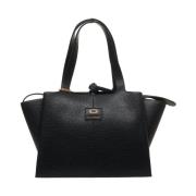 Zwarte Shopper Tas met Metalen Details La Carrie , Black , Dames