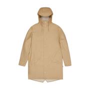 Lange Jas Waterdicht Unisex Winddicht Jas Rains , Beige , Heren