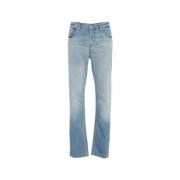 Blauwe Slim Fit Jeans voor Mannen 7 For All Mankind , Blue , Heren