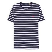 Geborduurde Slim Fit Katoenen T-shirt Polo Ralph Lauren , Blue , Heren