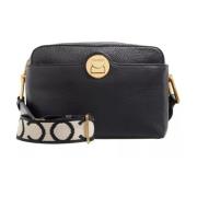 Handtas in Zwart Leer Coccinelle , Black , Dames