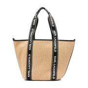 Essential Raffia TAS Karl Lagerfeld , Beige , Dames