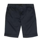 Casual Katoenen Shorts voor Mannen Incotex , Blue , Heren