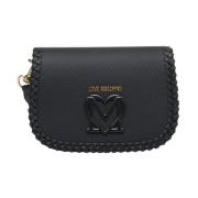 Zwarte Schoudertas Elegante Chic Stijl Love Moschino , Black , Dames