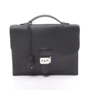 Pre-owned Leather handbags Hermès Vintage , Black , Dames