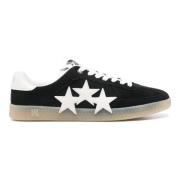 Zwarte Sneakers met Ster Patch Detail Amiri , Black , Heren