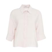 Roze Modal Blend Blouse Himon's , Pink , Dames