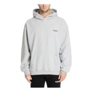 Gestreepte hoodie met logo en zak Represent , Gray , Heren