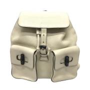 Pre-owned Leather gucci-bags Gucci Vintage , White , Dames