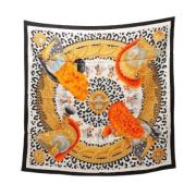 Pre-owned Silk scarves Hermès Vintage , Multicolor , Dames