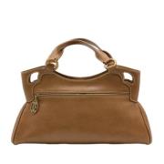 Pre-owned Leather handbags Cartier Vintage , Brown , Dames