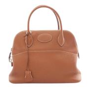 Pre-owned Leather handbags Hermès Vintage , Brown , Dames