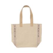 Paris canvas tas Ines De La Fressange Paris , Beige , Dames