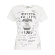 Wit T-shirt 'The Boxy Goodie Goodie' Mother , White , Dames