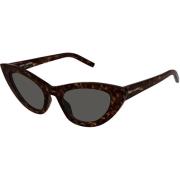 Zonnebril Saint Laurent , Brown , Dames