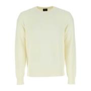 Ivoor Katoenmix Sweater Brioni , Beige , Heren