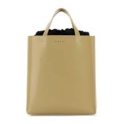 Khaki leren kleine handtas Marni , Green , Dames