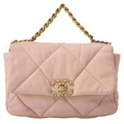 Pre-owned Leather chanel-bags Chanel Vintage , Pink , Dames