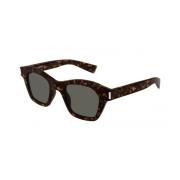 Klassieke Zwarte Zonnebril Saint Laurent , Brown , Dames