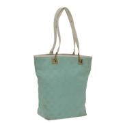 Pre-owned Canvas handbags Gucci Vintage , Blue , Dames