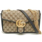 Pre-owned Canvas crossbody-bags Gucci Vintage , Beige , Dames