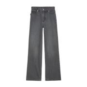 Hoge taille rechte pijp denim jeans Zadig & Voltaire , Gray , Dames