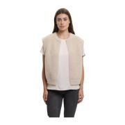 Kort vest Elona in stoffig khaki Rino&Pelle , Beige , Dames