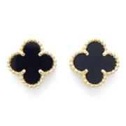 Pre-owned Metal earrings Van Cleef & Arpels Pre-owned , Black , Dames