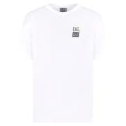 Witte T-shirts en Polo's Zachte Pasvorm Emporio Armani EA7 , White , H...