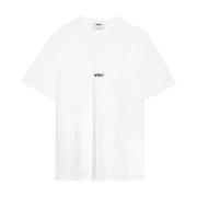 Katoenen T-shirt met uniek ontwerp Msgm , White , Heren