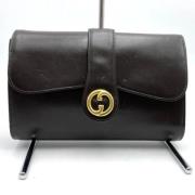 Pre-owned Leather gucci-bags Gucci Vintage , Black , Dames