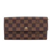 Pre-owned Canvas wallets Louis Vuitton Vintage , Brown , Dames