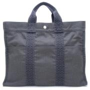 Pre-owned Canvas totes Hermès Vintage , Gray , Dames