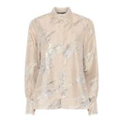 Plantagobbcharlotta Shirt Licht Goud Bruuns Bazaar , Yellow , Dames