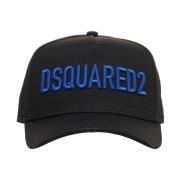 Zwarte Baseballpet Accessoires Dsquared2 , Black , Heren