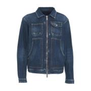 Blauwe Denim Timmerman Jack Dsquared2 , Blue , Heren