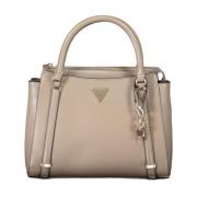 Gestructureerde Bruine Polyethyleen Handtas voor Vrouwen Guess , Brown...