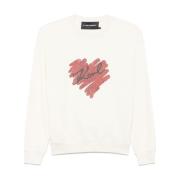 Harten Sweatshirt Karl Lagerfeld , White , Heren