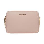 Roze leren schoudertas Michael Kors , Pink , Dames